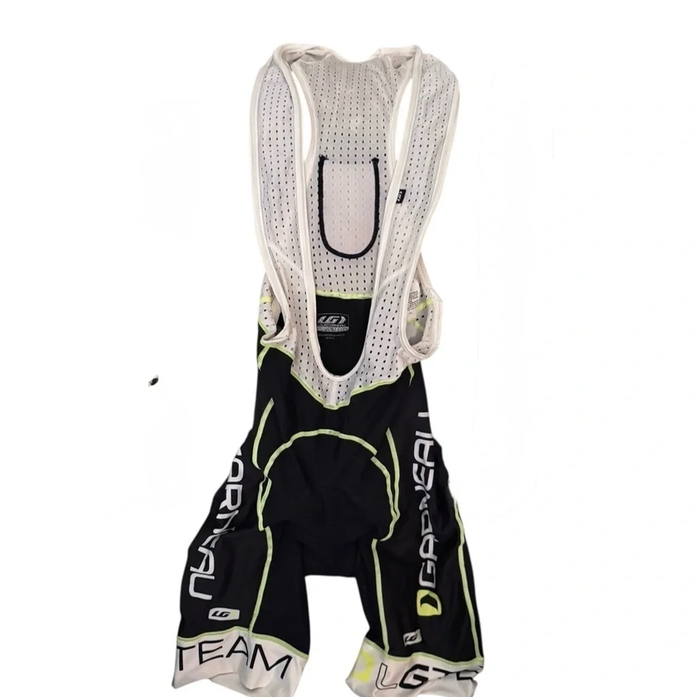 Louis Garneau Cycling Jersey Suit Mens med Bib Black White mb 3 - Picture 5 of 8